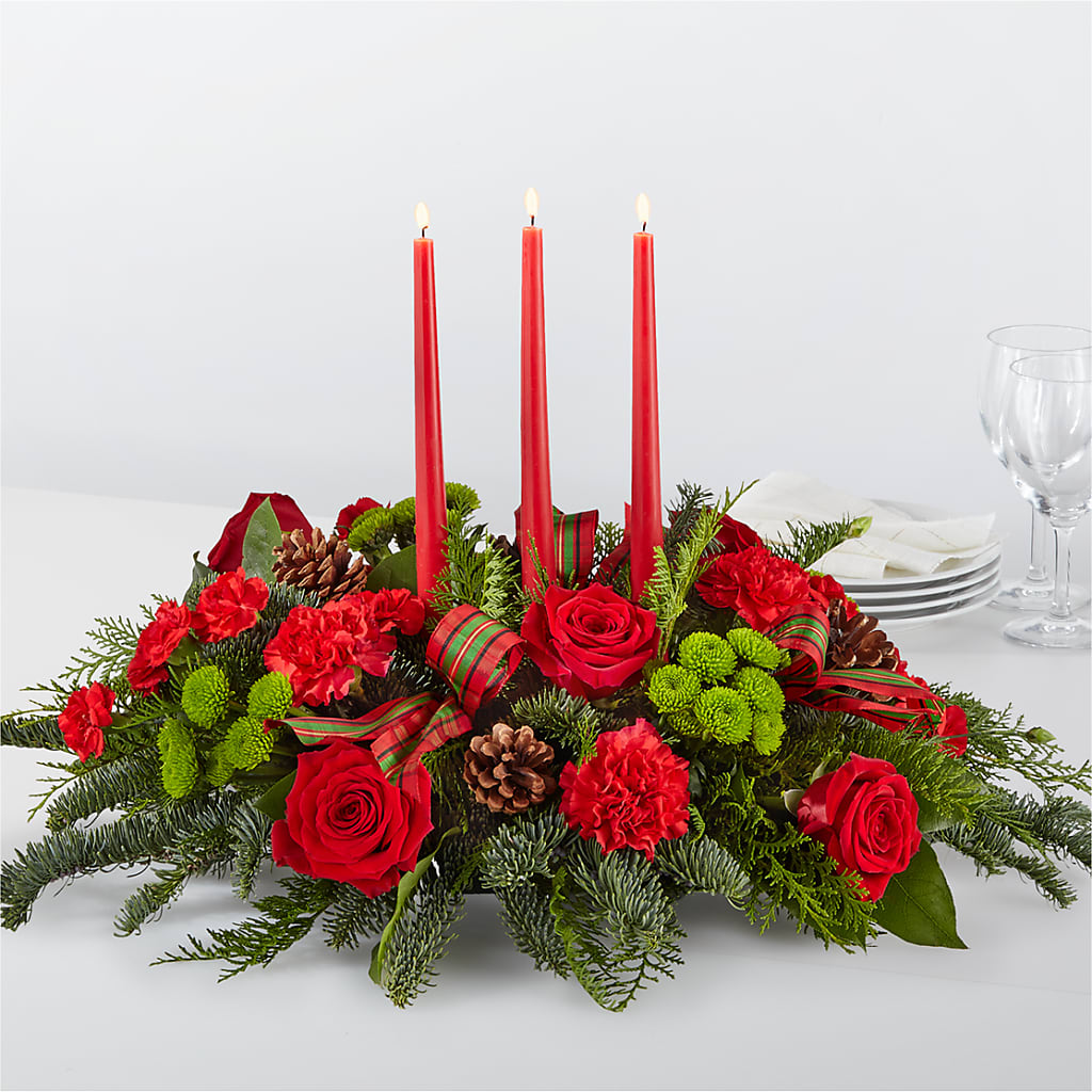 By the Candlelight Centerpiece – Walnut Creek Florist, Walnut Creek CA