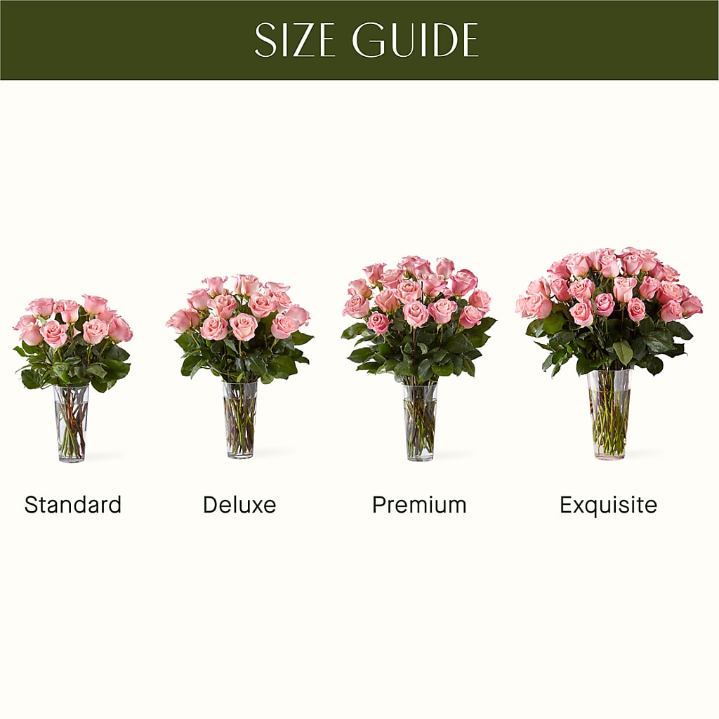 Long Stem Pink Rose Bouquet – Walnut Creek Florist, Walnut Creek CA
