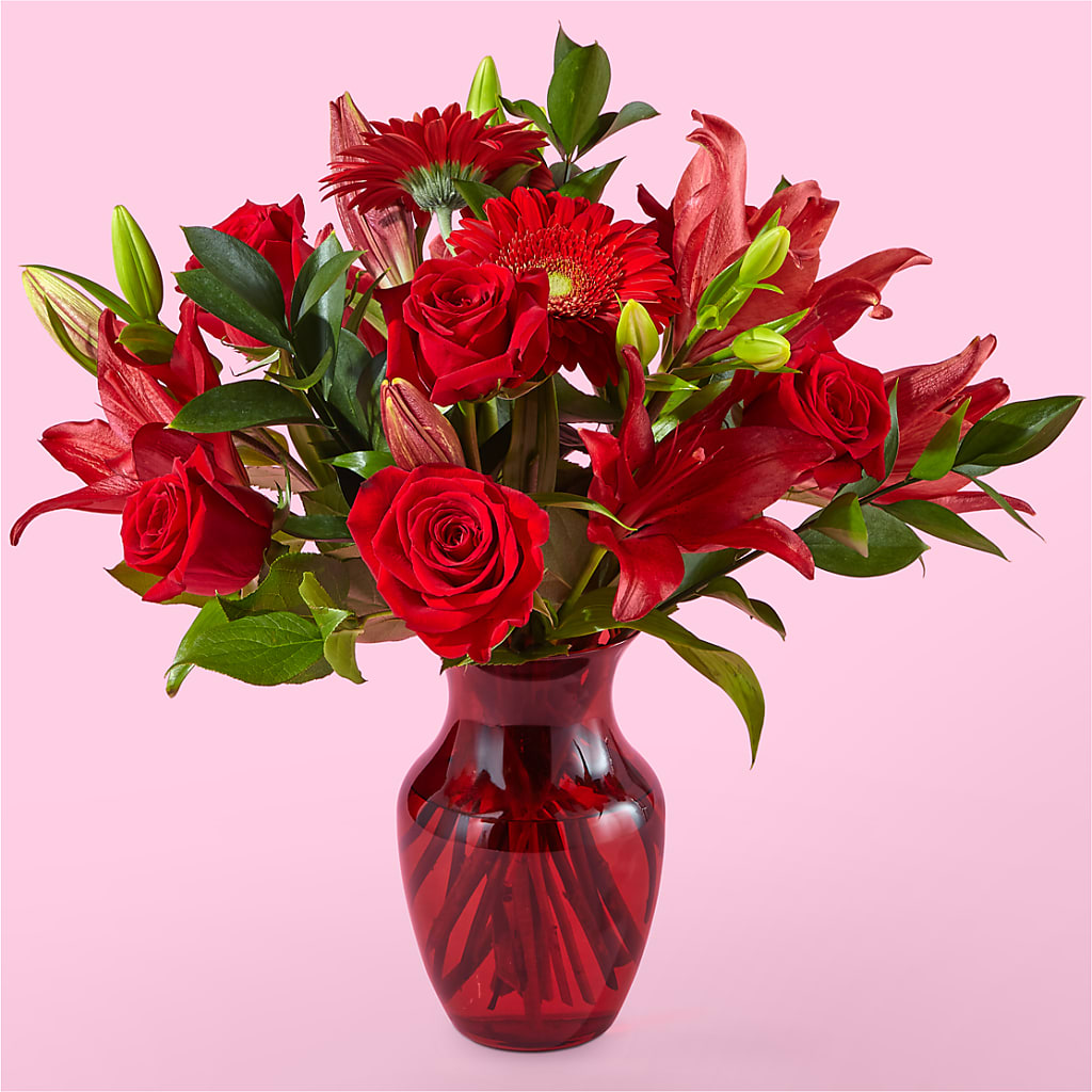 Burnin' Love Bouquet – Walnut Creek Florist, Walnut Creek CA