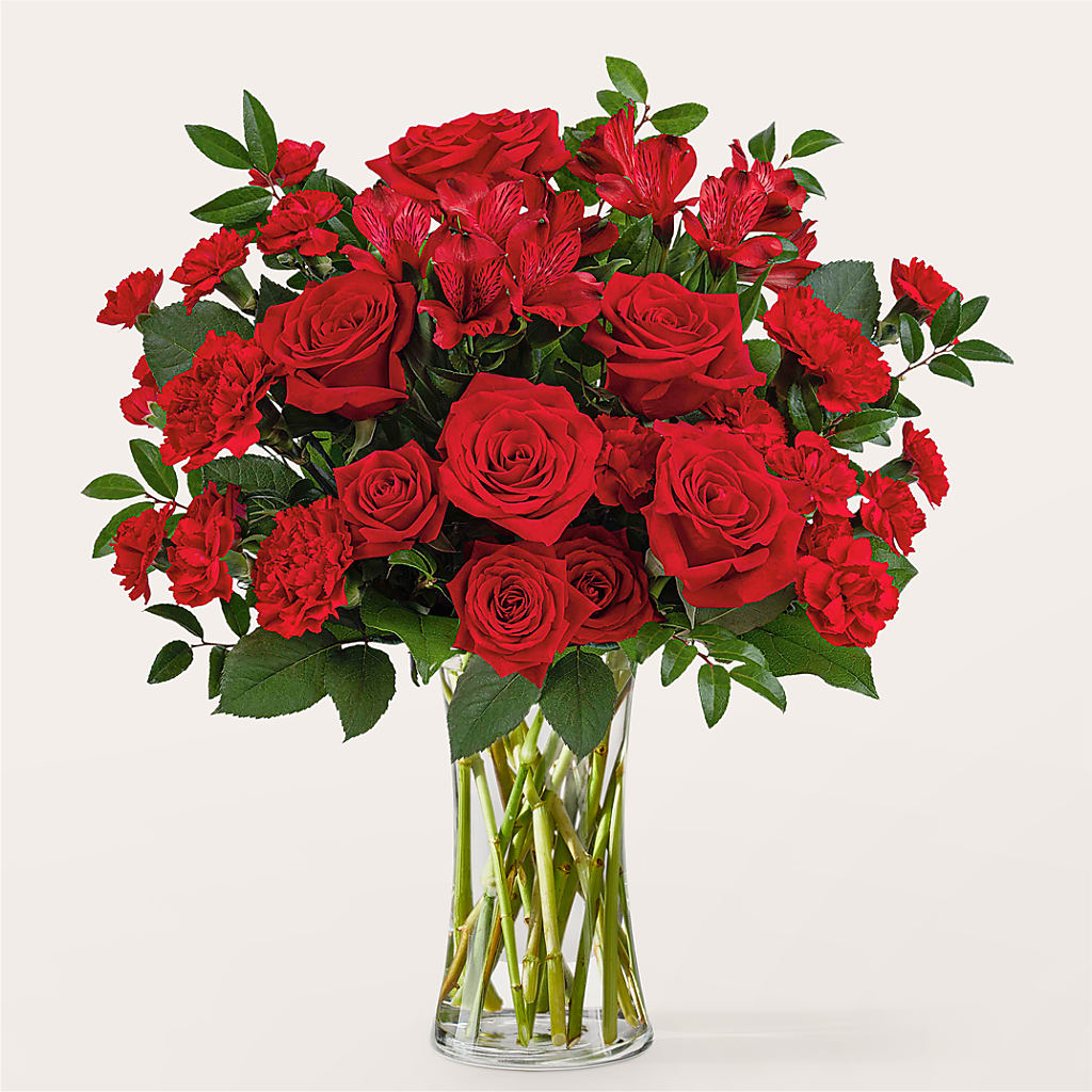 Brilliant Ruby Bouquet – Walnut Creek Florist, Walnut Creek CA