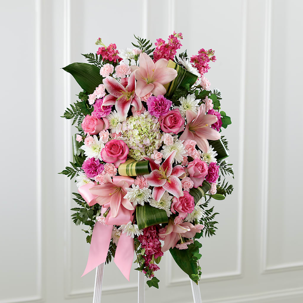 Comforting Standing Spray – Walnut Creek Florist, Walnut Creek CA
