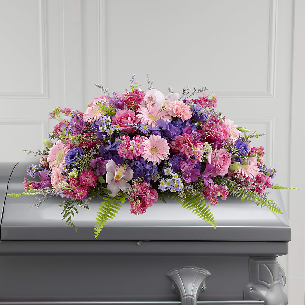 Glorious Garden Casket Spray – Walnut Creek Florist, Walnut Creek CA
