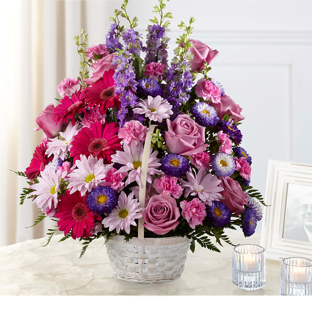 Pastel Peace Basket – Walnut Creek Florist, Walnut Creek CA