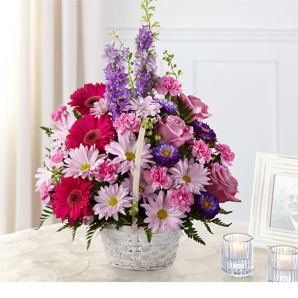 Pastel Peace Basket – Walnut Creek Florist, Walnut Creek CA