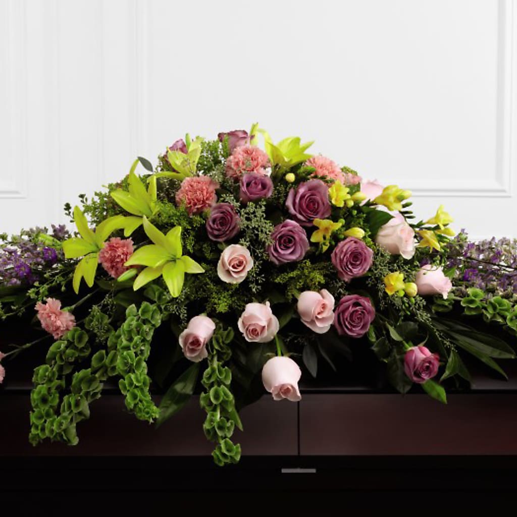 Forever Beloved Casket Spray – Walnut Creek Florist, Walnut Creek CA