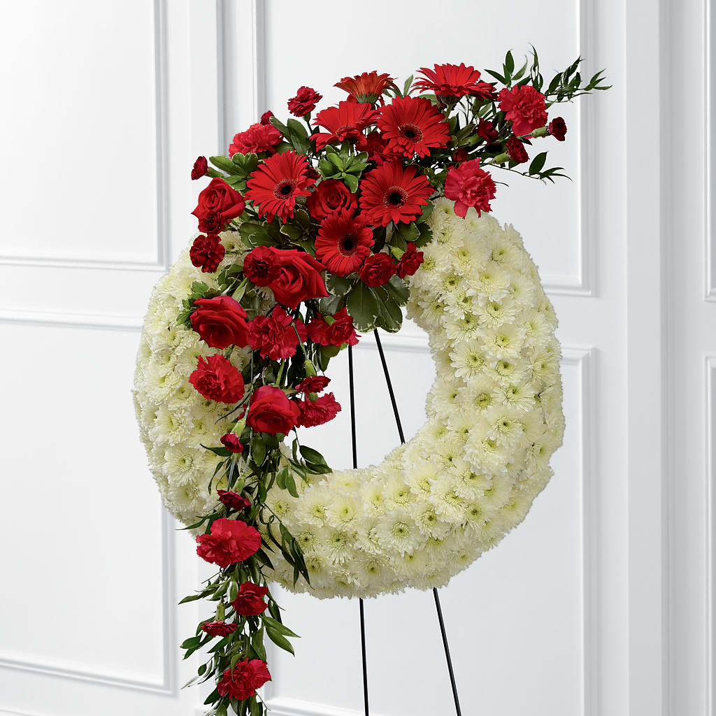 Graceful Tribute Wreath – Walnut Creek Florist, Walnut Creek CA
