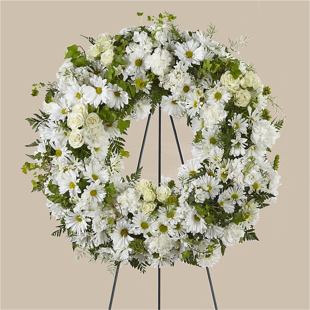 Faithful Wishes Wreath – Walnut Creek Florist, Walnut Creek CA
