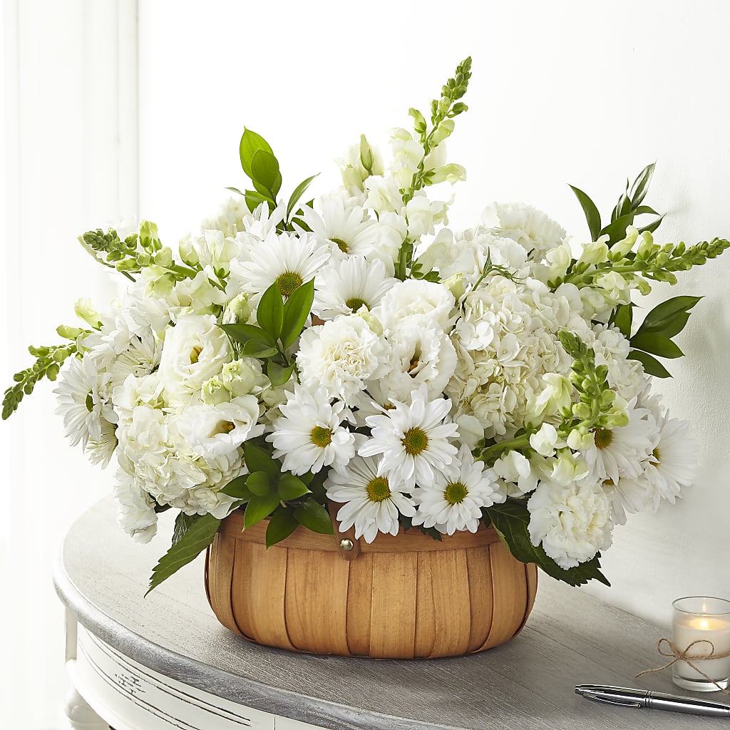 Pure Ivory Basket – Walnut Creek Florist, Walnut Creek CA