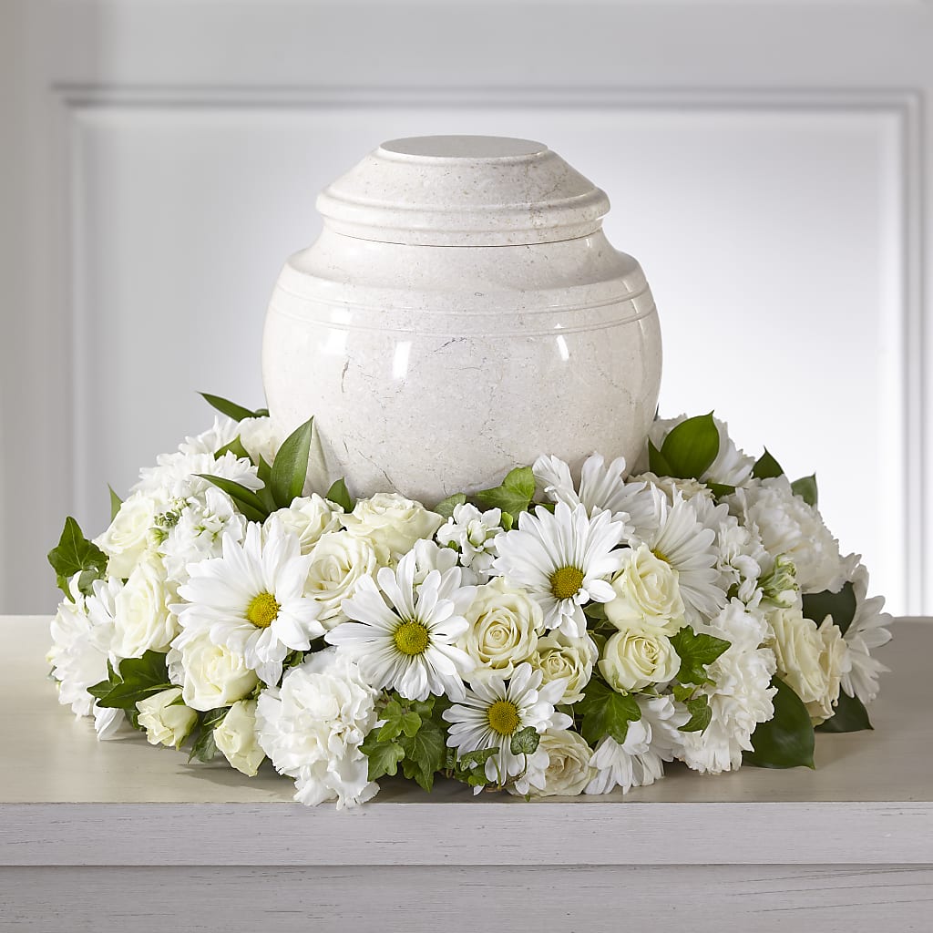 Ivory Gardens Cremation Adornment – Walnut Creek Florist, Walnut Creek CA
