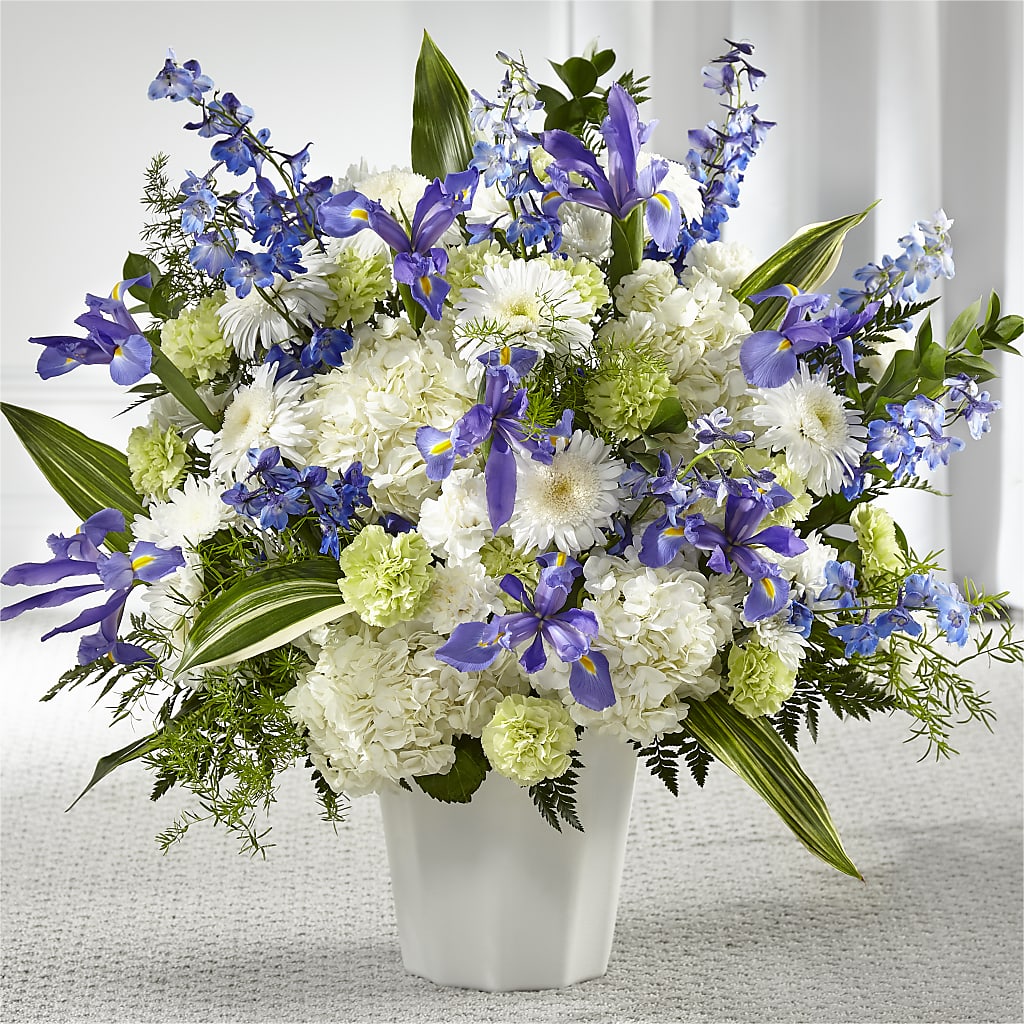 Soft Serenity Floor Basket – Walnut Creek Florist, Walnut Creek CA