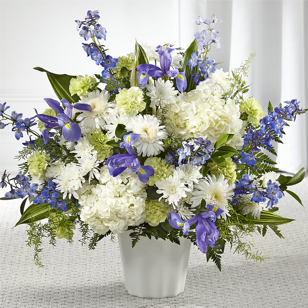 Soft Serenity Floor Basket – Walnut Creek Florist, Walnut Creek CA