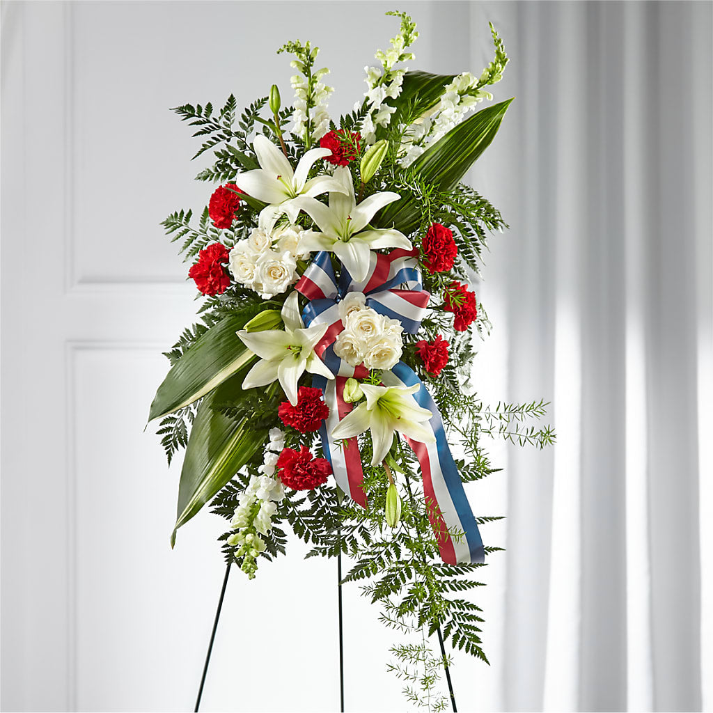 Stars of Life Standing Spray – Walnut Creek Florist, Walnut Creek CA
