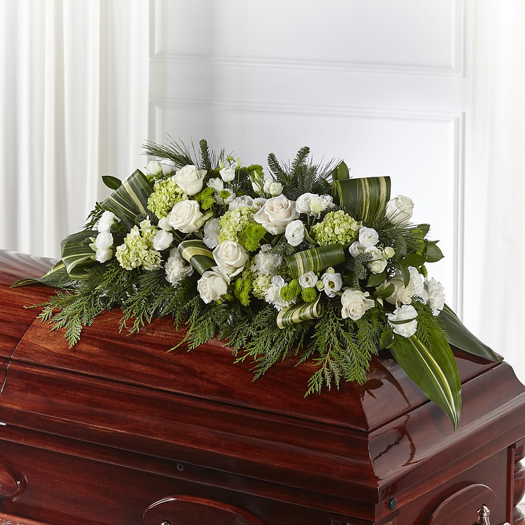 Hopeful Gesture Casket Spray – Walnut Creek Florist, Walnut Creek CA