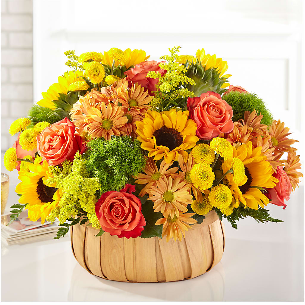 Harvest Sunflower Basket – Walnut Creek Florist, Walnut Creek CA