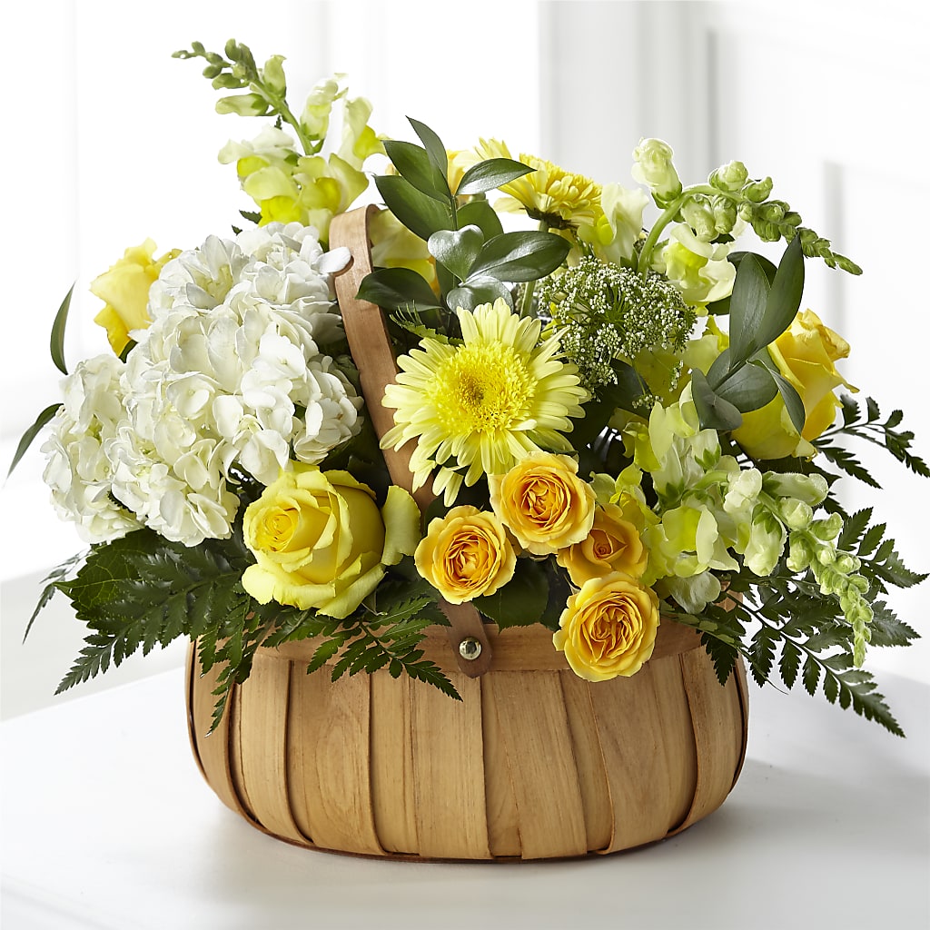 Rustic Remembrance Basket – Walnut Creek Florist, Walnut Creek CA