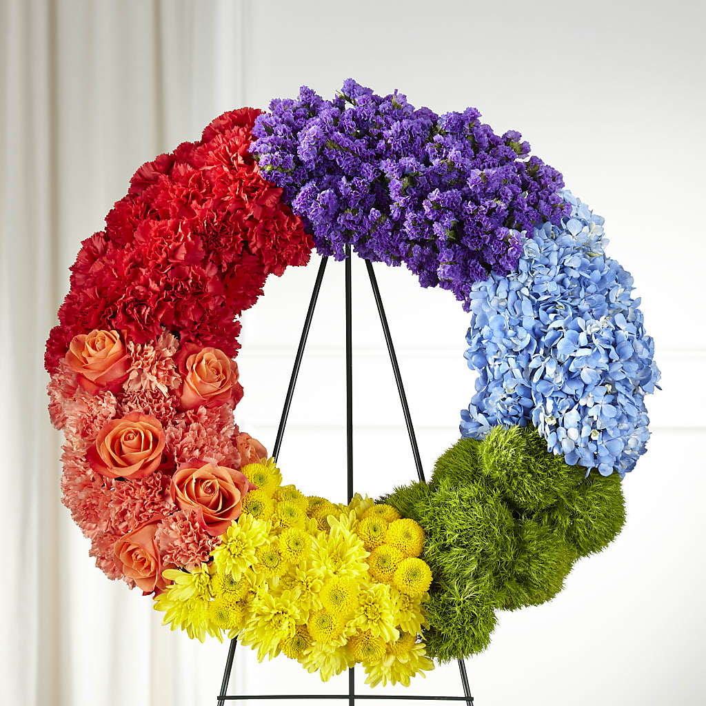 Circle of Love Wreath – Walnut Creek Florist, Walnut Creek CA