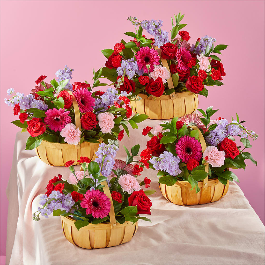 Pink Picnic Basket – Walnut Creek Florist, Walnut Creek CA