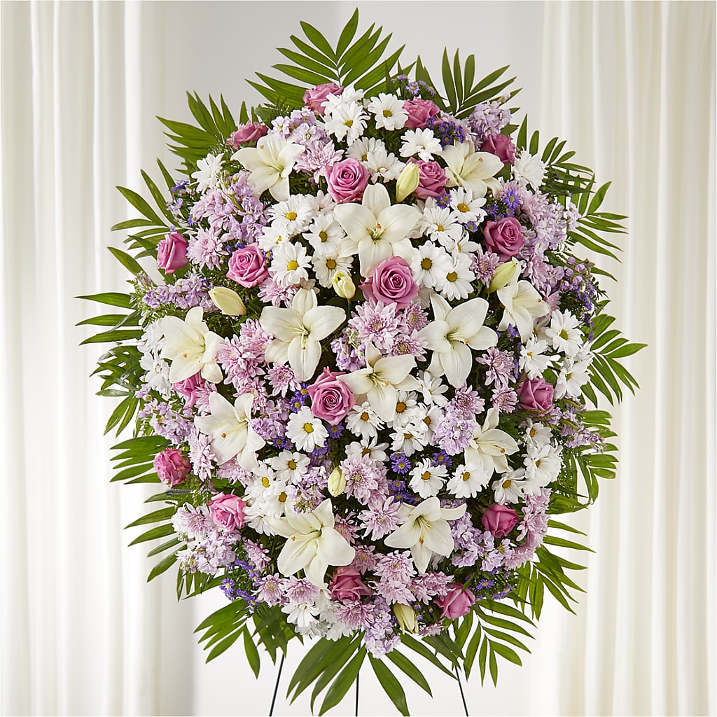 Surrounded by Love Standing Spray – Walnut Creek Florist, Walnut Creek CA