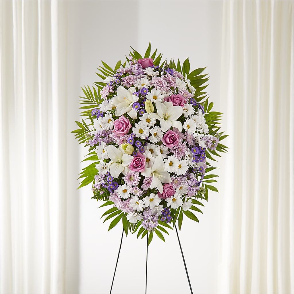 Surrounded by Love Standing Spray – Walnut Creek Florist, Walnut Creek CA