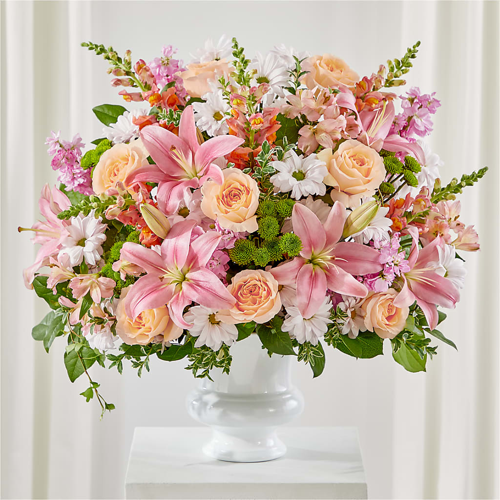 Heartfelt Gesture Urn Arrangement – Walnut Creek Florist, Walnut Creek CA