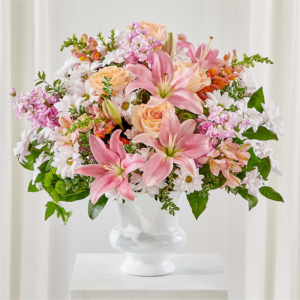 Heartfelt Gesture Urn Arrangement – Walnut Creek Florist, Walnut Creek CA