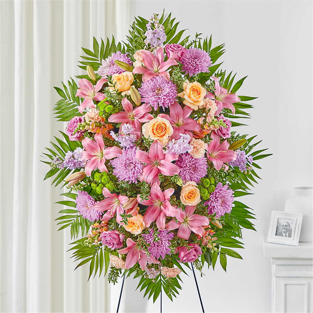 Love & Light Standing Spray – Walnut Creek Florist, Walnut Creek CA