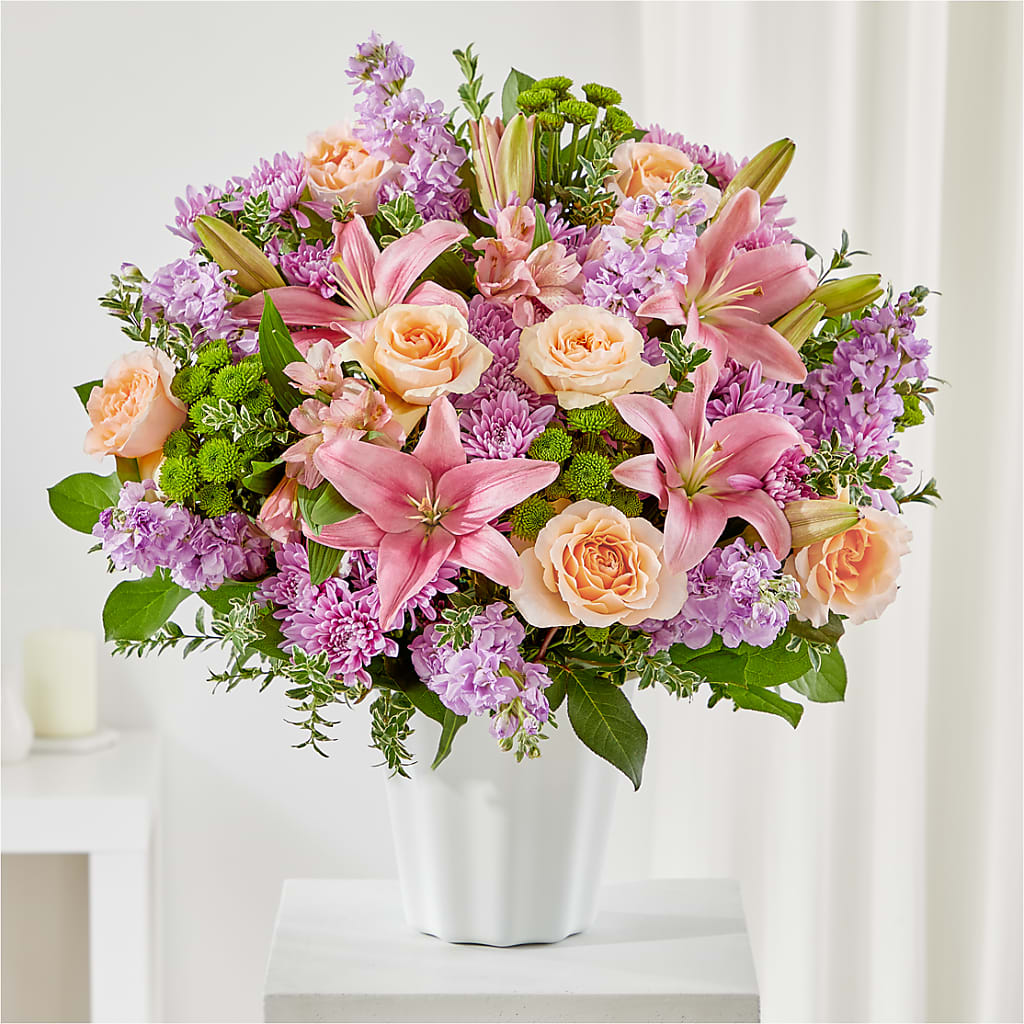Supportive Embrace Tabletop Basket – Walnut Creek Florist, Walnut Creek CA