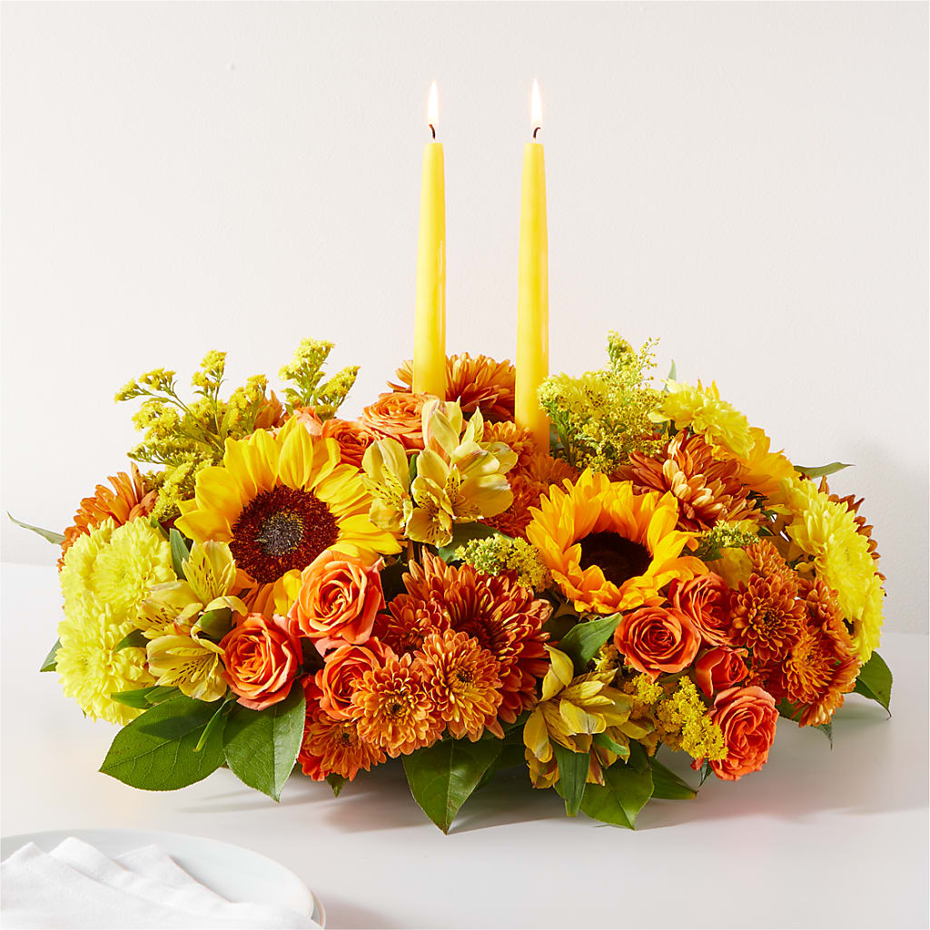 Autumn Harmony Centerpiece – Walnut Creek Florist, Walnut Creek CA