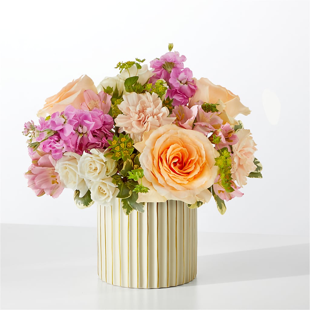 Paradise Bouquet with Ivory Vase – Walnut Creek Florist, Walnut Creek CA