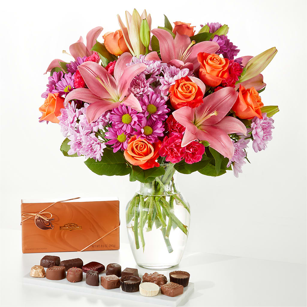 One and Only Bouquet and Chocolate Bundle – Walnut Creek Florist, Walnut Creek CA