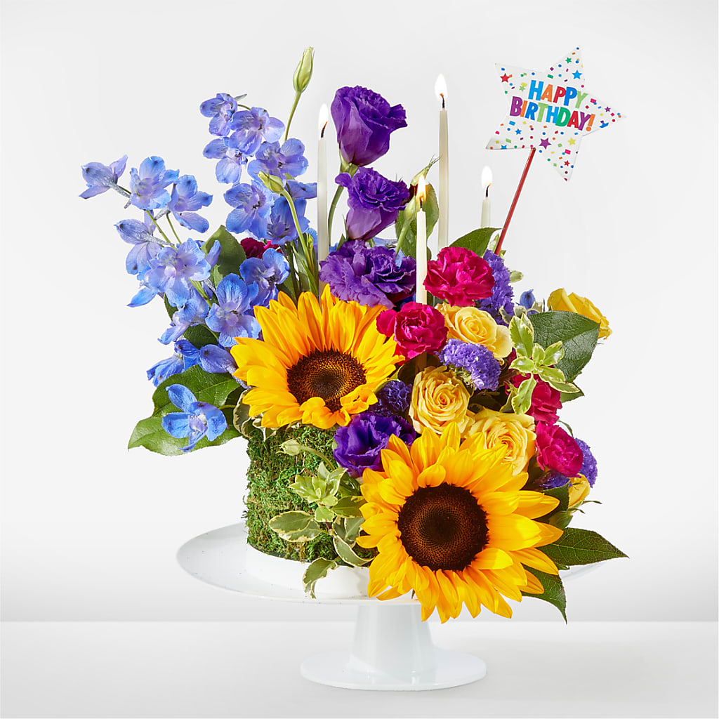 Star of the Day Floral Cake – Walnut Creek Florist, Walnut Creek CA