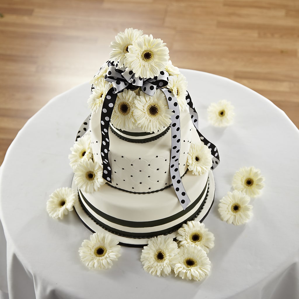 Simple Sophistication Cake Décor – Walnut Creek Florist, Walnut Creek CA