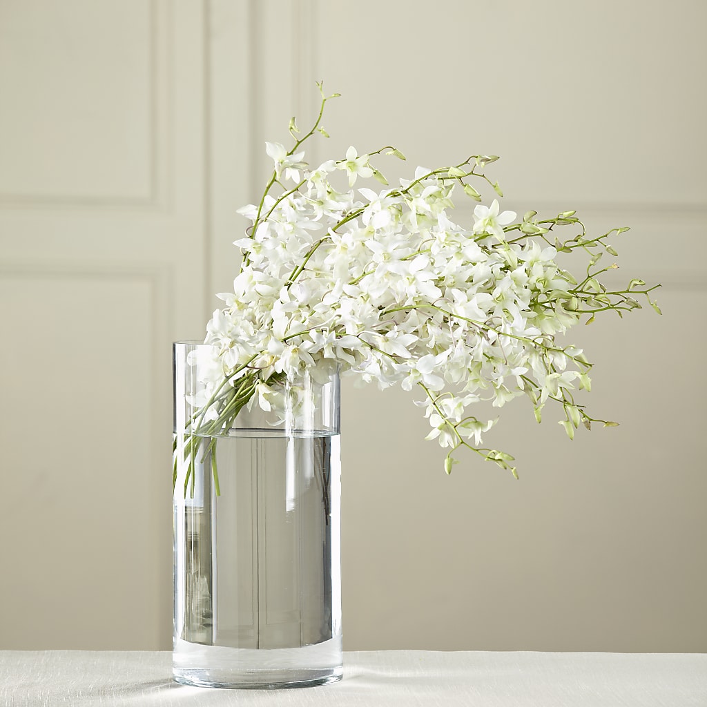 White Dendrobium Bouquet – Walnut Creek Florist, Walnut Creek CA