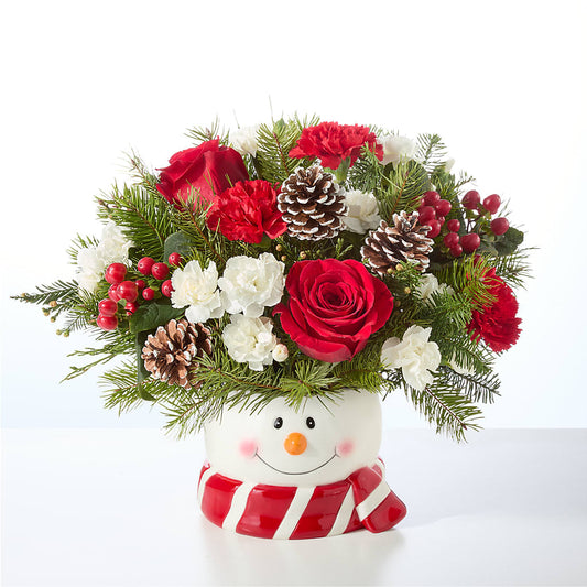 Jolly Snowman Bouquet –  Walnut Creek Florist, Walnut Creek CA