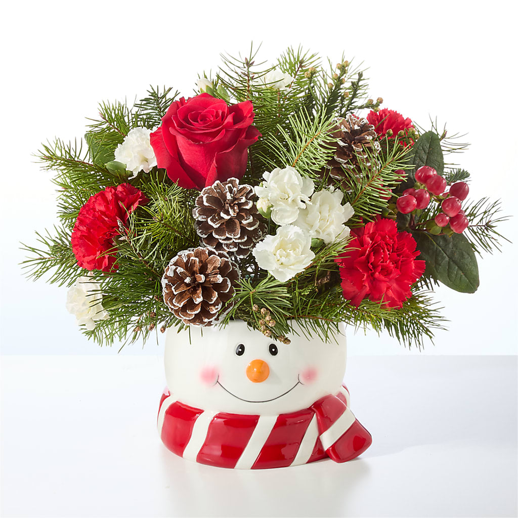Jolly Snowman Bouquet –  Walnut Creek Florist, Walnut Creek CA