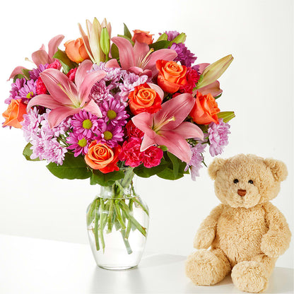 One and Only Bouquet and Bear Bundle –  Walnut Creek Florist, Walnut Creek CA
