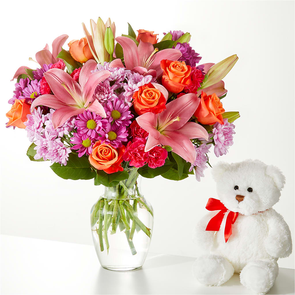 One and Only Bouquet and Bear Bundle –  Walnut Creek Florist, Walnut Creek CA