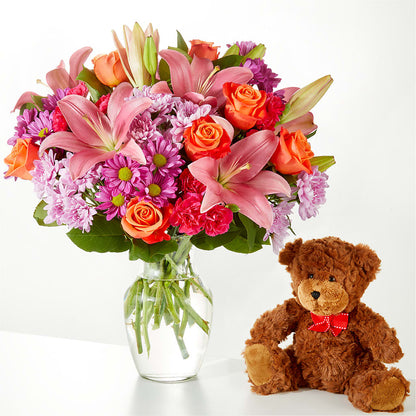 One and Only Bouquet and Bear Bundle –  Walnut Creek Florist, Walnut Creek CA