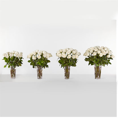 Long Stem White Rose Bouquet –  Walnut Creek Florist, Walnut Creek CA