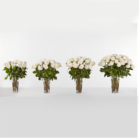 Long Stem White Rose Bouquet –  Walnut Creek Florist, Walnut Creek CA