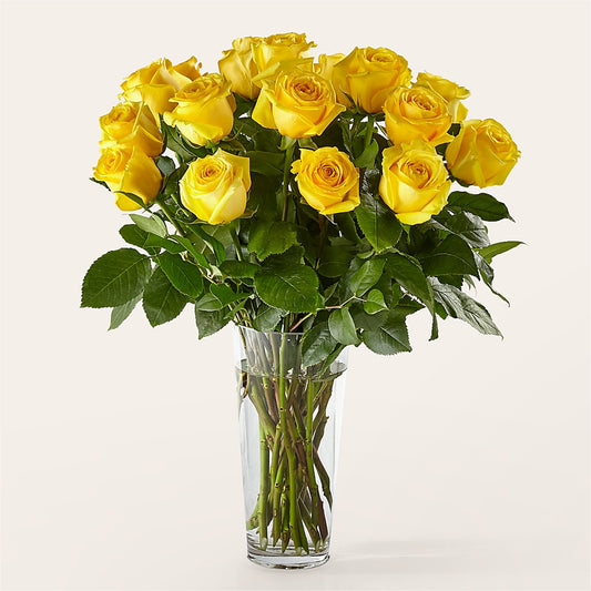 Long Stem Yellow Rose Bouquet –  Walnut Creek Florist, Walnut Creek CA