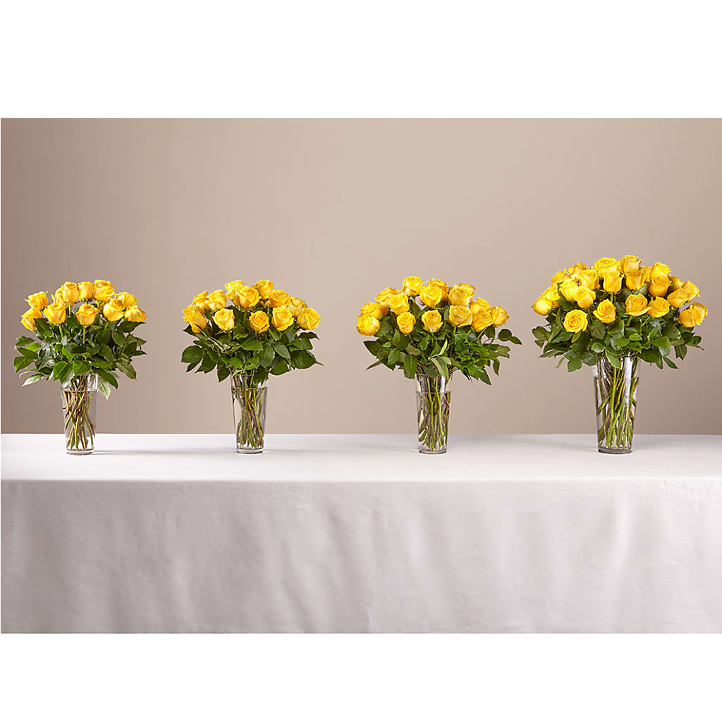 Long Stem Yellow Rose Bouquet –  Walnut Creek Florist, Walnut Creek CA