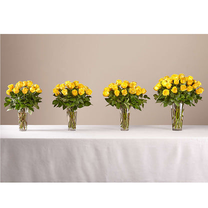 Long Stem Yellow Rose Bouquet –  Walnut Creek Florist, Walnut Creek CA