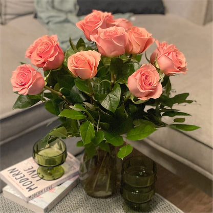 Long Stem Pink Rose Bouquet –  Walnut Creek Florist, Walnut Creek CA