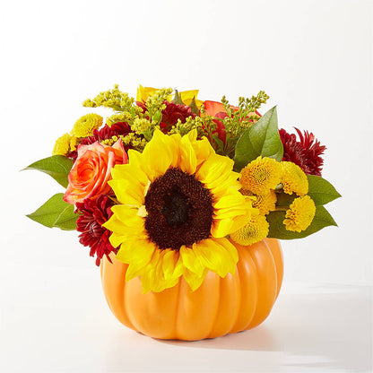 Golden Gourd Pumpkin Bouquet –  Walnut Creek Florist, Walnut Creek CA