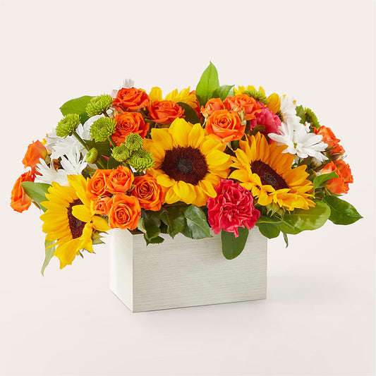 Sun-drenched Blooms Box Bouquet –  Walnut Creek Florist, Walnut Creek CA