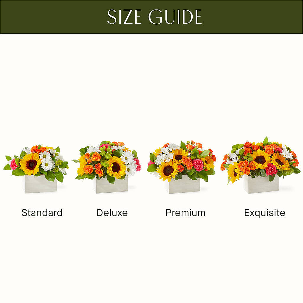 Sun-drenched Blooms Box Bouquet –  Walnut Creek Florist, Walnut Creek CA