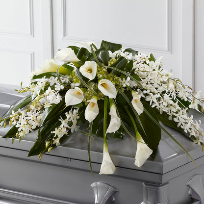 Angel Wings Casket Spray –  Walnut Creek Florist, Walnut Creek CA