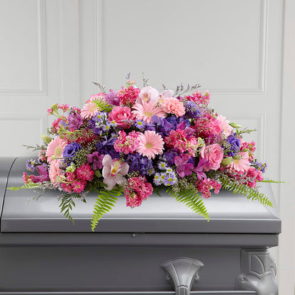 Glorious Garden Casket Spray –  Walnut Creek Florist, Walnut Creek CA