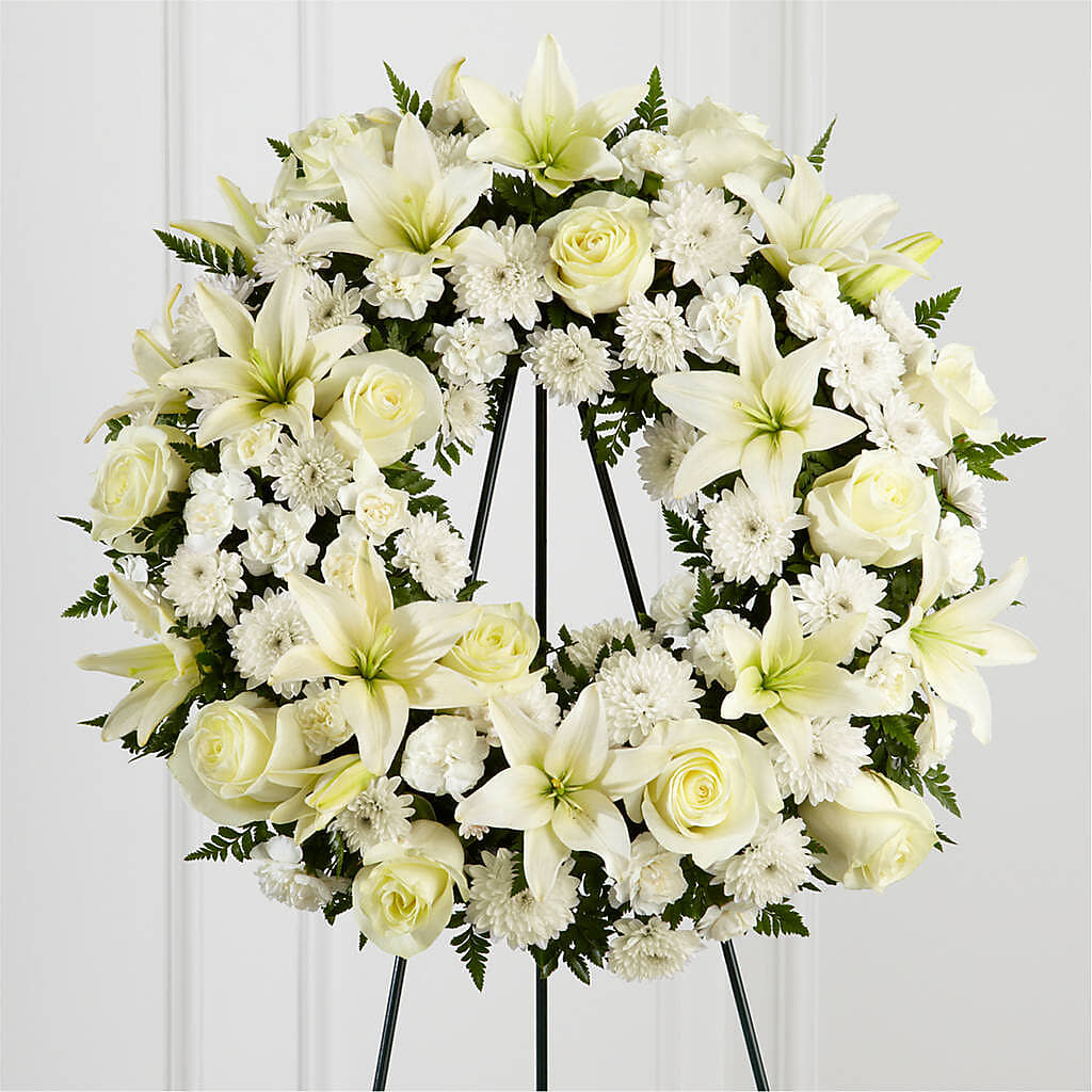 Treasured Tribute Wreath –  Walnut Creek Florist, Walnut Creek CA
